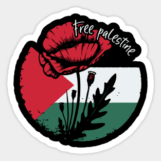 Free Palestine - Retro Palestine Flag Sticker